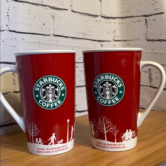 Starbucks Pair of Holiday 2006 Mugs (2) - Picture 1 of 3
